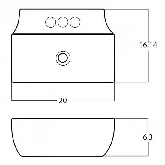 20-in. W Bathroom Vessel Sink_AI-28528