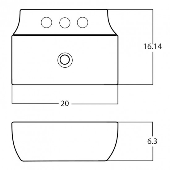 20-in. W Bathroom Vessel Sink_AI-28529