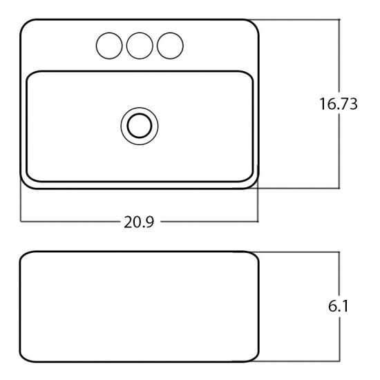 20.9-in. W Bathroom Vessel Sink_AI-28532