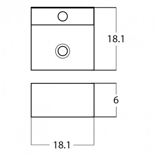 18.1-in. W Bathroom Vessel Sink_AI-28099