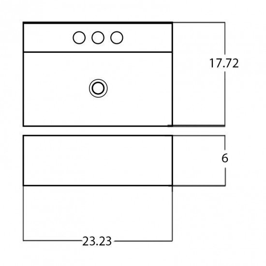 23.23-in. W Bathroom Vessel Sink_AI-28362