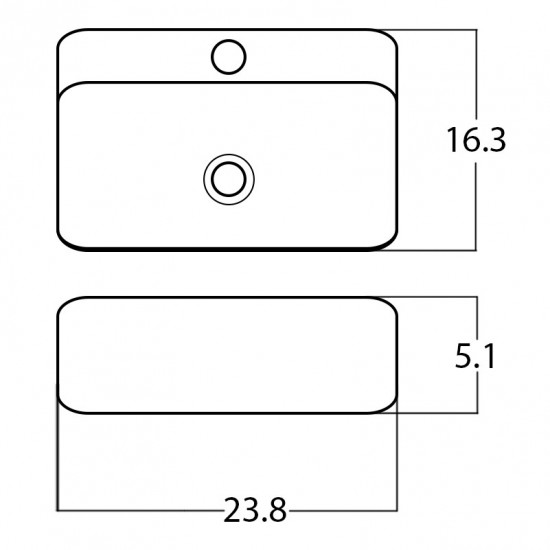 23.8-in. W Bathroom Vessel Sink_AI-28140