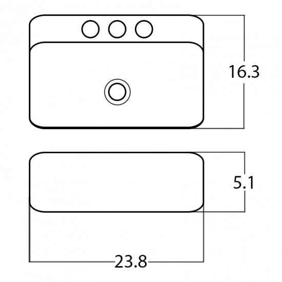 23.8-in. W Bathroom Vessel Sink_AI-28332