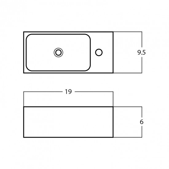 19-in. W Bathroom Vessel Sink_AI-28146