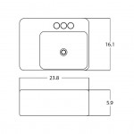 23.8-in. W Bathroom Vessel Sink_AI-28302