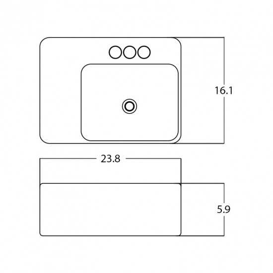 23.8-in. W Bathroom Vessel Sink_AI-28303