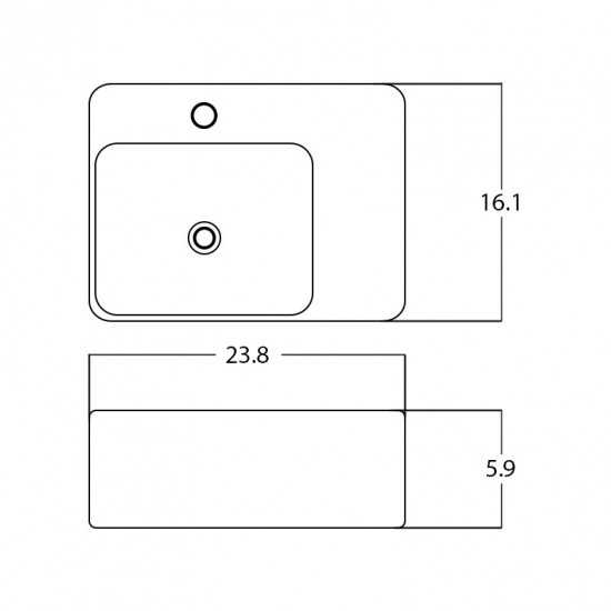 23.8-in. W Bathroom Vessel Sink_AI-28166