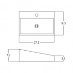 27.2-in. W Bathroom Vessel Sink_AI-28188