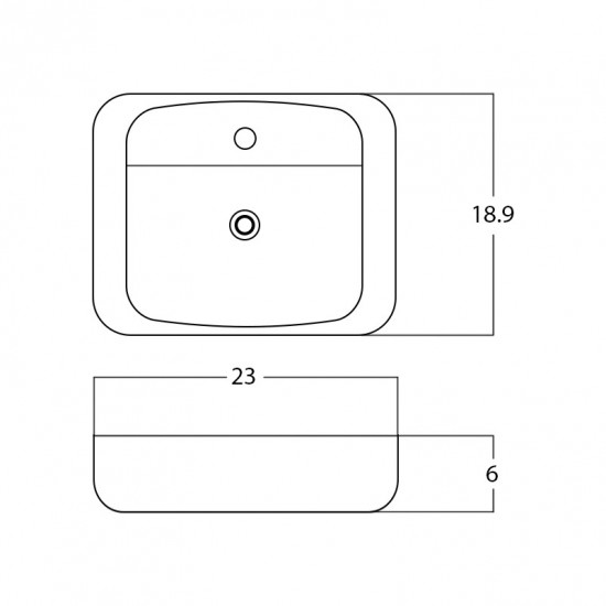 23-in. W Bathroom Vessel Sink_AI-28202