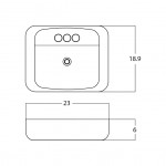 23-in. W Bathroom Vessel Sink_AI-28317