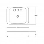 23-in. W Bathroom Vessel Sink_AI-28351