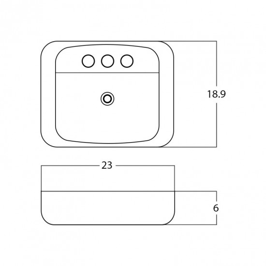 23-in. W Bathroom Vessel Sink_AI-28351