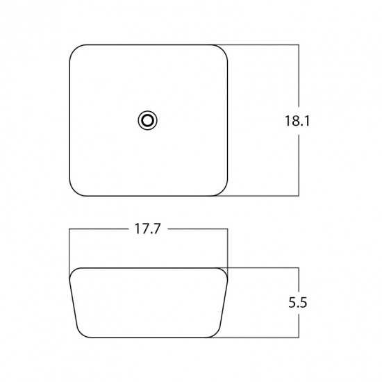 17.7-in. W Bathroom Vessel Sink_AI-28253