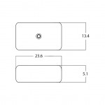 23.6-in. W Bathroom Vessel Sink_AI-28214