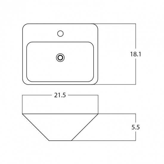 21.5-in. W Bathroom Vessel Sink_AI-28215