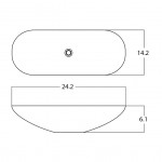 24.2-in. W Bathroom Vessel Sink_AI-28446