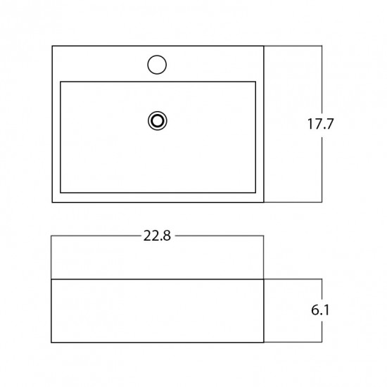 22.8-in. W Bathroom Vessel Sink_AI-28400