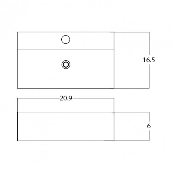 20.9-in. W Bathroom Vessel Sink_AI-28403