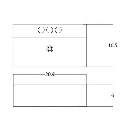 20.9-in. W Bathroom Vessel Sink_AI-28460