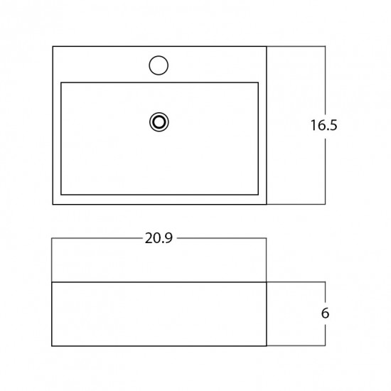 20.9-in. W Bathroom Vessel Sink_AI-28404