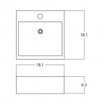 18.1-in. W Bathroom Vessel Sink_AI-28407