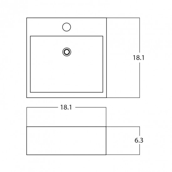 18.1-in. W Bathroom Vessel Sink_AI-28407