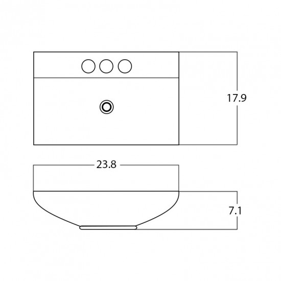 23.8-in. W Bathroom Vessel Sink_AI-28467