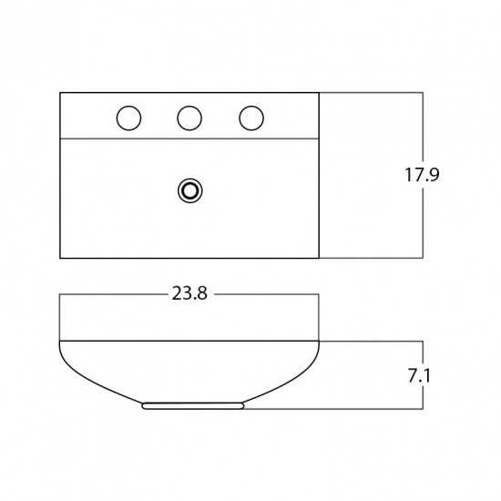 23.8-in. W Bathroom Vessel Sink_AI-28497