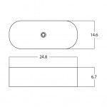 24.8-in. W Bathroom Vessel Sink_AI-28449