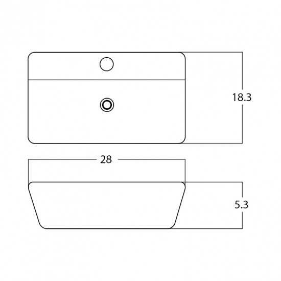 28-in. W Bathroom Vessel Sink_AI-28420