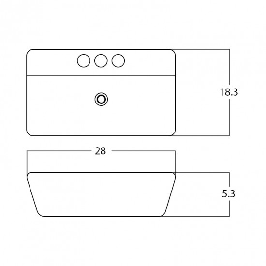 28-in. W Bathroom Vessel Sink_AI-28475