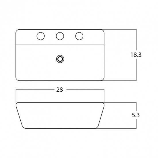 28-in. W Bathroom Vessel Sink_AI-28504