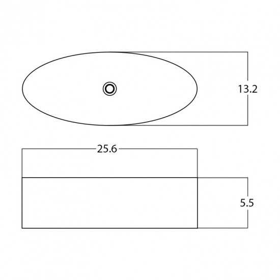 25.6-in. W Bathroom Vessel Sink_AI-28452