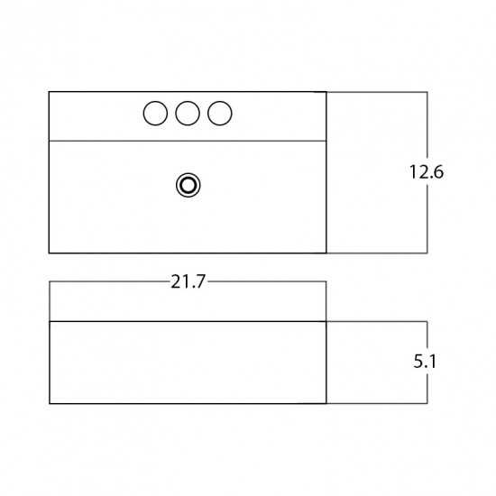 21.7-in. W Bathroom Vessel Sink_AI-28476