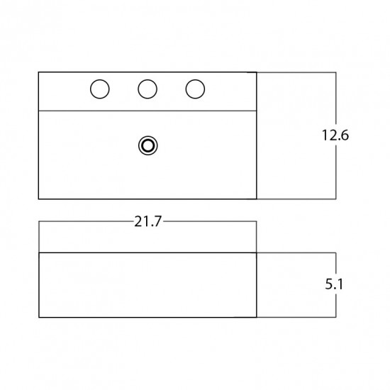 21.7-in. W Bathroom Vessel Sink_AI-28505