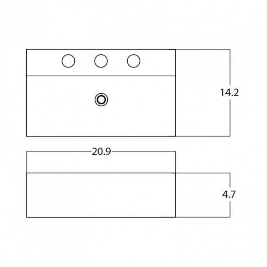 20.9-in. W Bathroom Vessel Sink_AI-28506