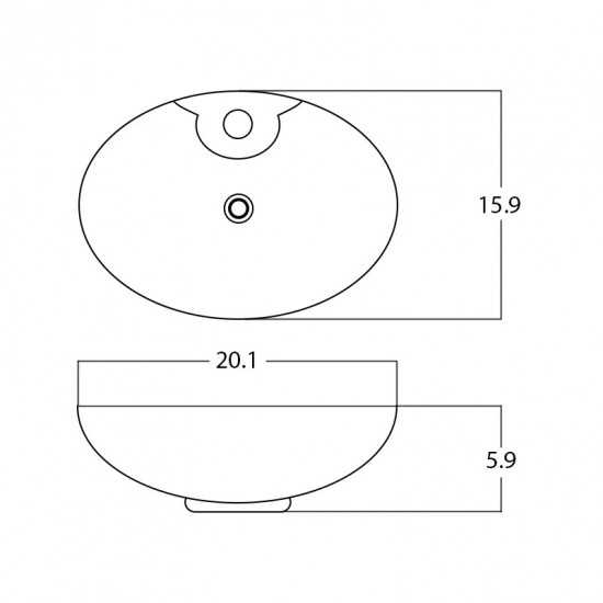 20.1-in. W Bathroom Vessel Sink_AI-28438