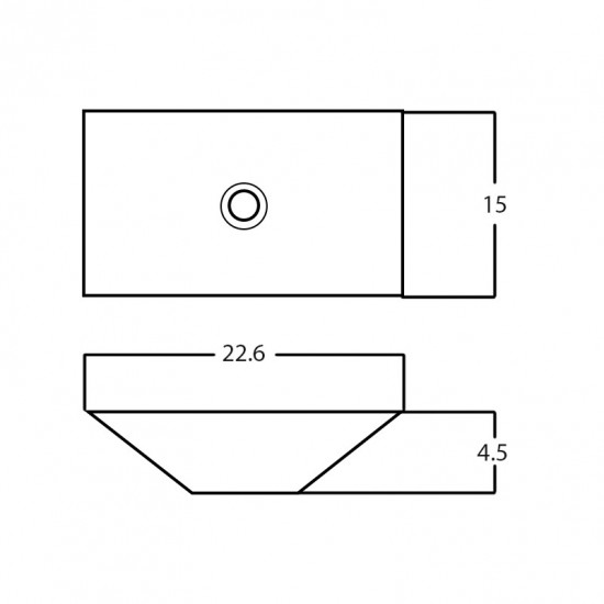 22.6-in. W Bathroom Vessel Sink_AI-28575