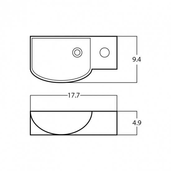 17.7-in. W Bathroom Vessel Sink_AI-28588