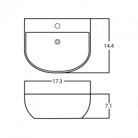 17.3-in. W Bathroom Vessel Sink_AI-28592