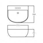 17.3-in. W Bathroom Vessel Sink_AI-28635