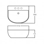 17.3-in. W Bathroom Vessel Sink_AI-28644