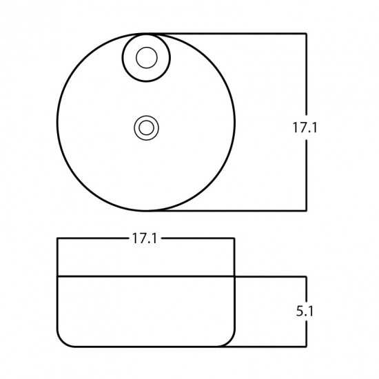 17.1-in. W Bathroom Vessel Sink_AI-28676