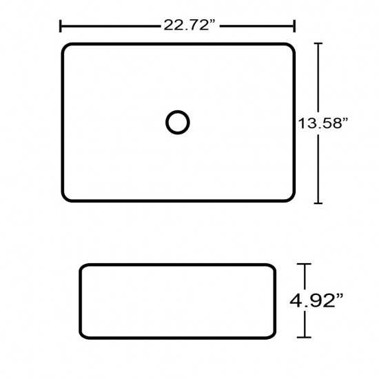 22.72-in. W Bathroom Vessel Sink_AI-29168