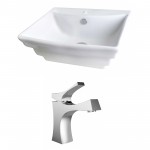 19.75-in. W Bathroom Vessel Sink Set_AI-14909