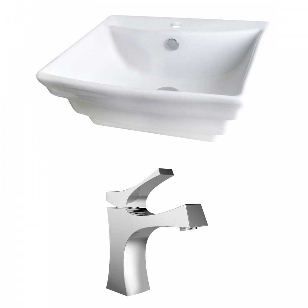 19.75-in. W Bathroom Vessel Sink Set_AI-14909