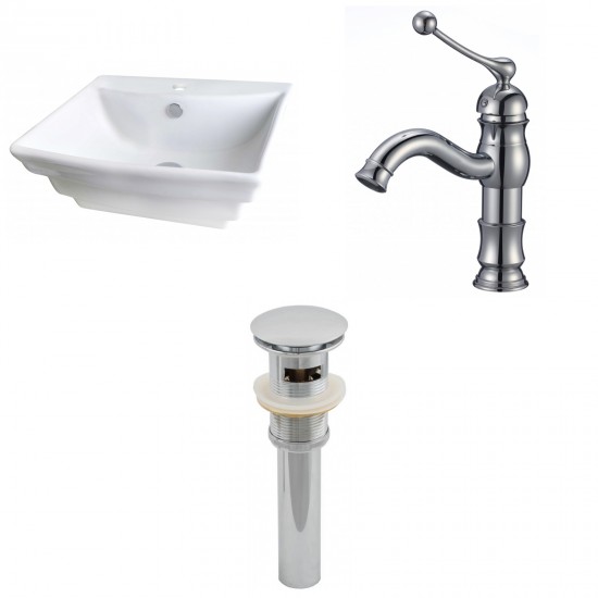 19.75-in. W Bathroom Vessel Sink Set_AI-15366