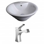 19.25-in. W Bathroom Vessel Sink Set_AI-14916