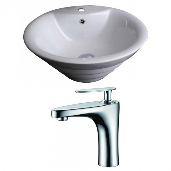 19.25-in. W Bathroom Vessel Sink Set_AI-14918