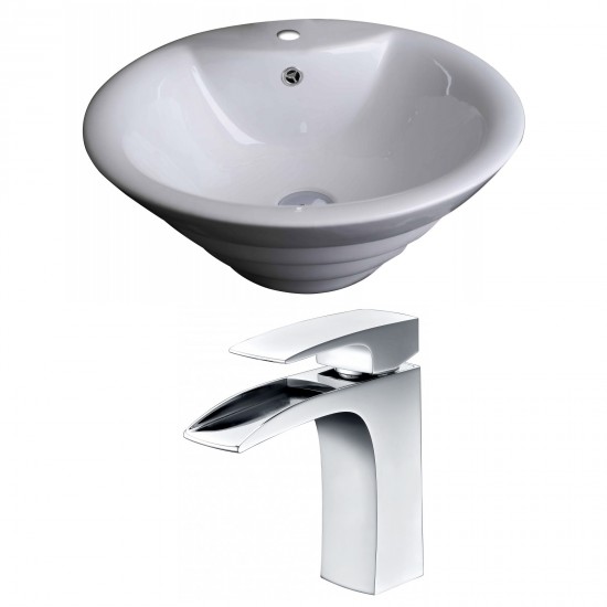 19.25-in. W Bathroom Vessel Sink Set_AI-14920